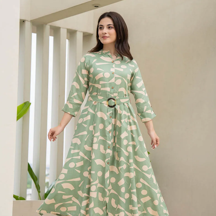BIBA Women Cotton Straight Kurta