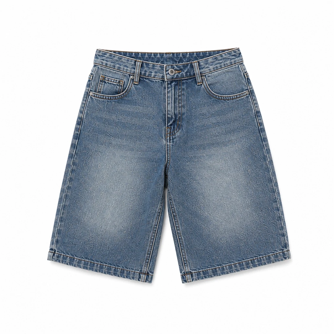 Boys Blue Regular-Fit Denim Shorts