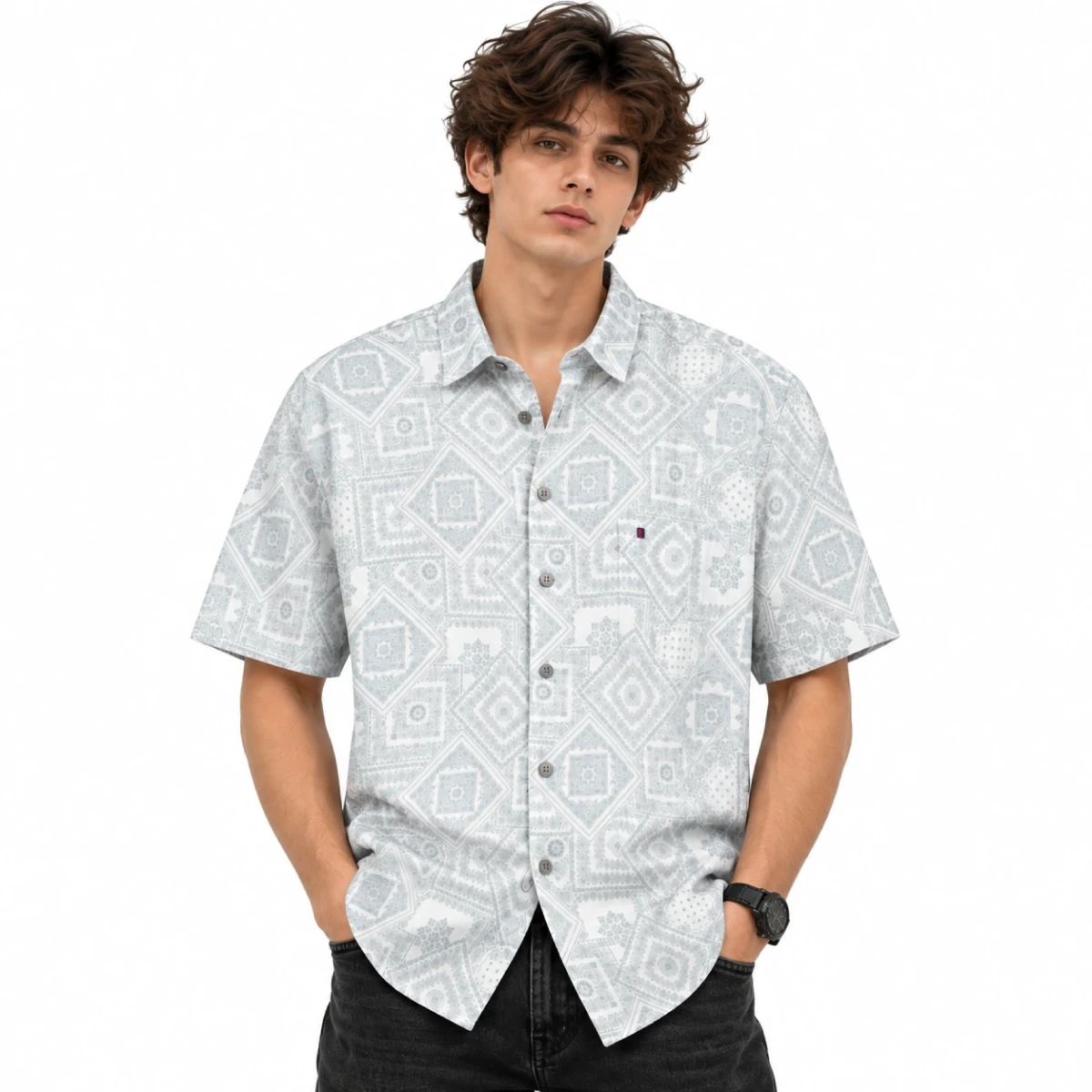Men's Printed Casual Shirt